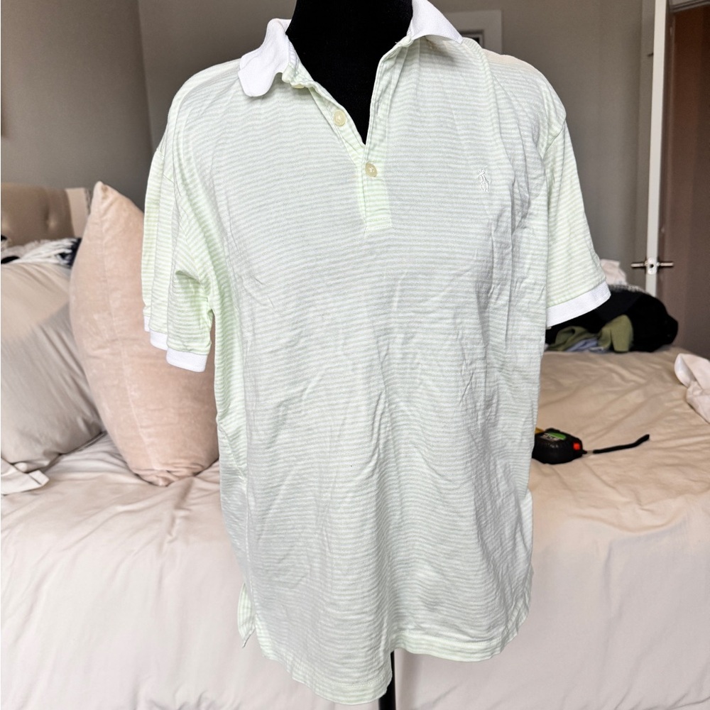 Ralph Lauren Mint Striped Polo Shirt